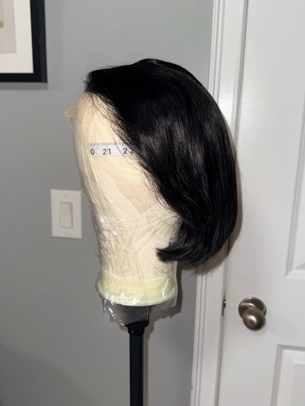 Black Short Bob Lace Front Wig - Women Hair